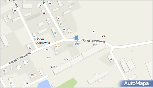 Górka Duchowna, Górka Duchowna, 17E, mapa Górka Duchowna