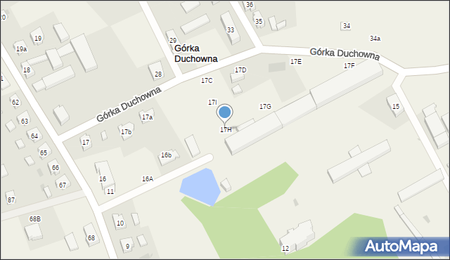 Górka Duchowna, Górka Duchowna, 17H, mapa Górka Duchowna