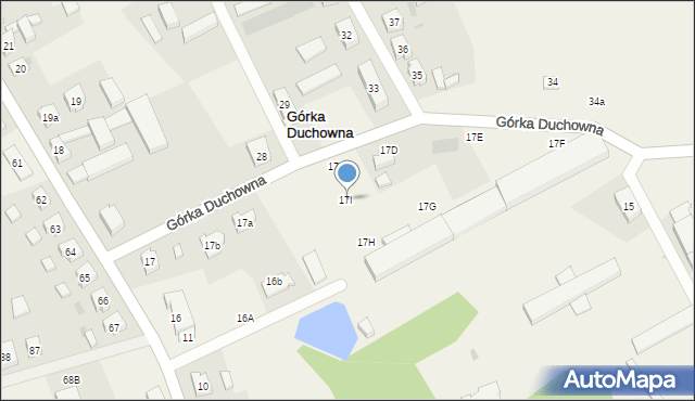 Górka Duchowna, Górka Duchowna, 17I, mapa Górka Duchowna