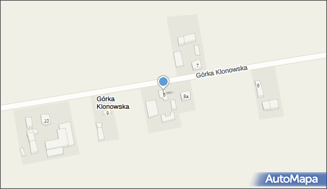 Górka Klonowska, Górka Klonowska, 8, mapa Górka Klonowska
