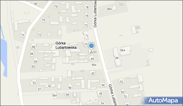 Górka Lubartowska, Górka Lubartowska, 67, mapa Górka Lubartowska