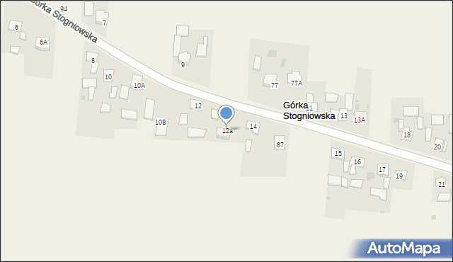 Górka Stogniowska, Górka Stogniowska, 12a, mapa Górka Stogniowska