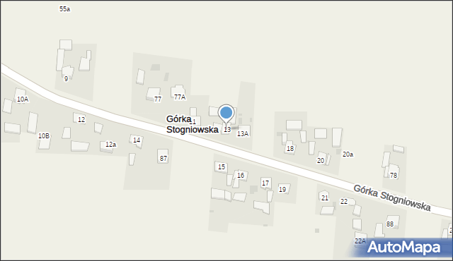 Górka Stogniowska, Górka Stogniowska, 13, mapa Górka Stogniowska