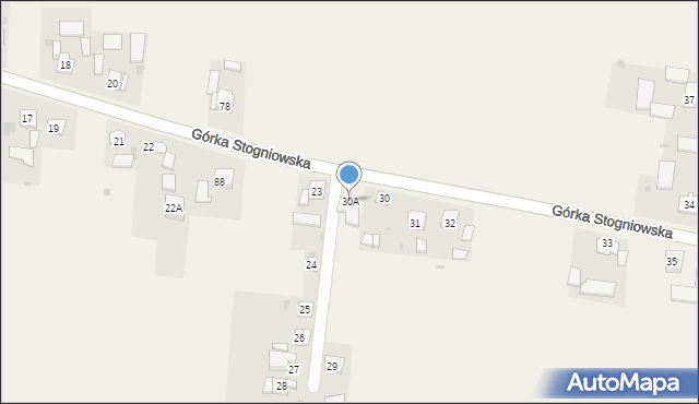 Górka Stogniowska, Górka Stogniowska, 30A, mapa Górka Stogniowska