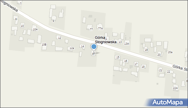 Górka Stogniowska, Górka Stogniowska, 87, mapa Górka Stogniowska