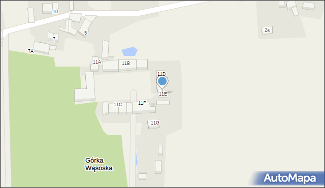 Górka Wąsoska, Górka Wąsoska, 11E, mapa Górka Wąsoska