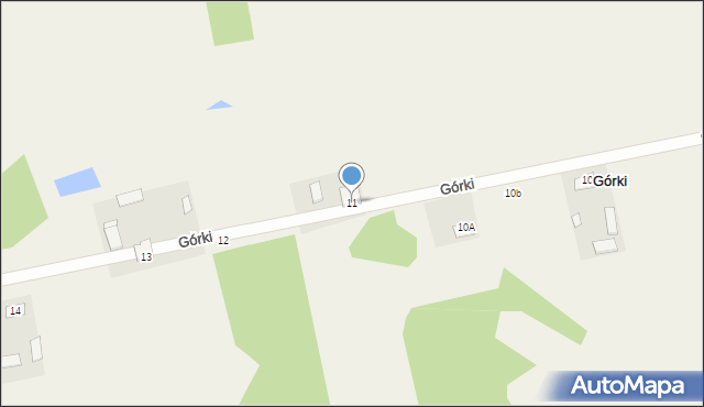 Górki, Górki, 11, mapa Górki