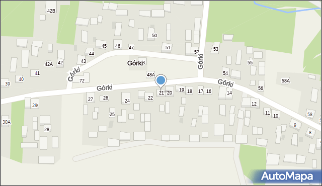 Górki, Górki, 21, mapa Górki