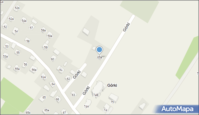 Górki, Górki, 63a, mapa Górki