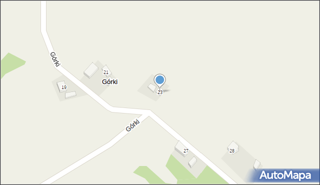 Górki, Górki, 23, mapa Górki