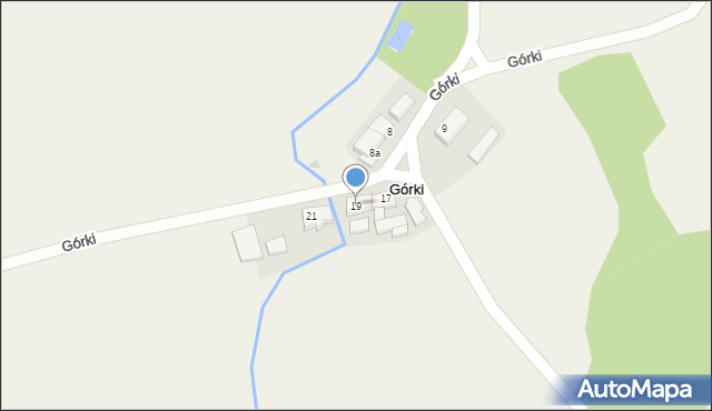 Górki, Górki, 19, mapa Górki