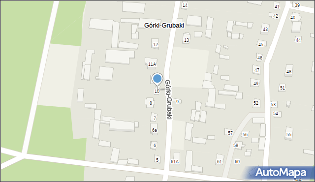 Górki-Grubaki, Górki-Grubaki, 10, mapa Górki-Grubaki