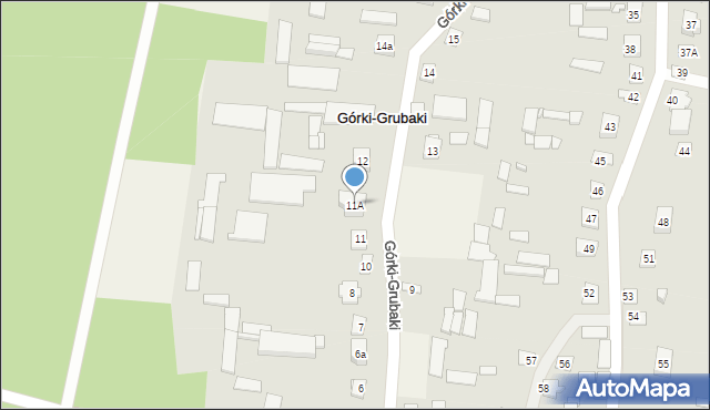 Górki-Grubaki, Górki-Grubaki, 11A, mapa Górki-Grubaki