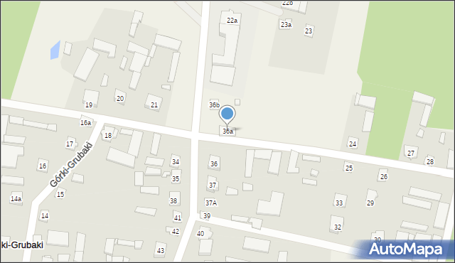 Górki-Grubaki, Górki-Grubaki, 36a, mapa Górki-Grubaki