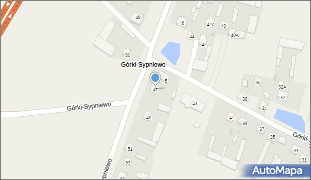 Górki-Sypniewo, Górki-Sypniewo, 47, mapa Górki-Sypniewo