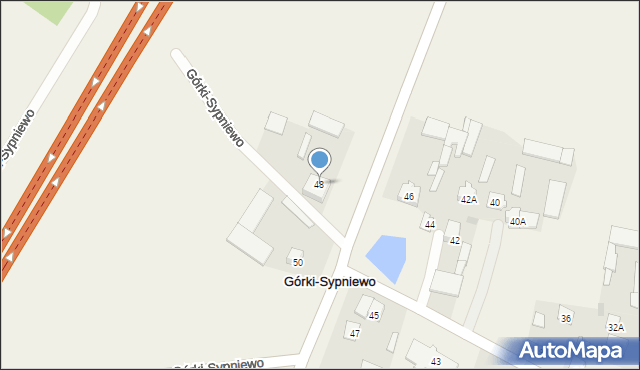 Górki-Sypniewo, Górki-Sypniewo, 48, mapa Górki-Sypniewo