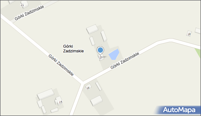Górki Zadzimskie, Górki Zadzimskie, 17, mapa Górki Zadzimskie