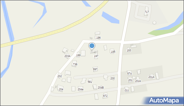 Gorliczyna, Gorliczyna, 197A, mapa Gorliczyna