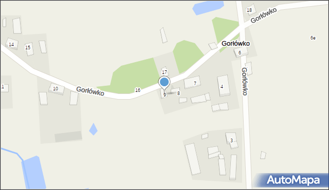 Gorłówko, Gorłówko, 9, mapa Gorłówko