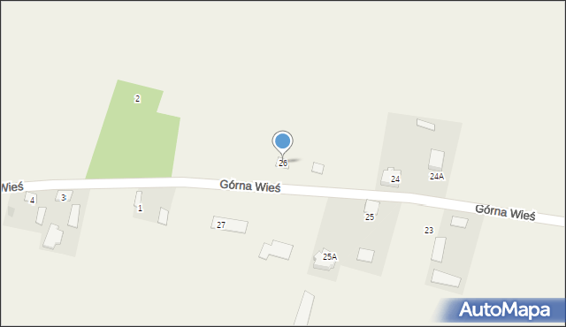 Górna Wieś, Górna Wieś, 26, mapa Górna Wieś