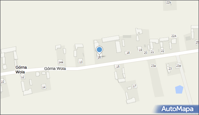 Górna Wola, Górna Wola, 16, mapa Górna Wola