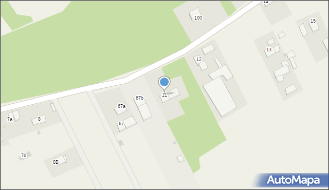 Górne Wymiary, Górne Wymiary, 11, mapa Górne Wymiary