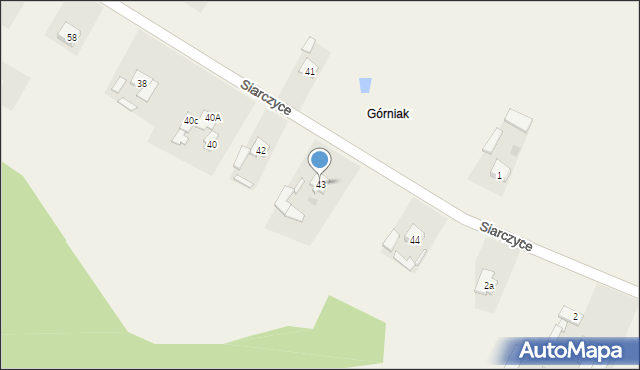 Górniak, Górniak, 43, mapa Górniak