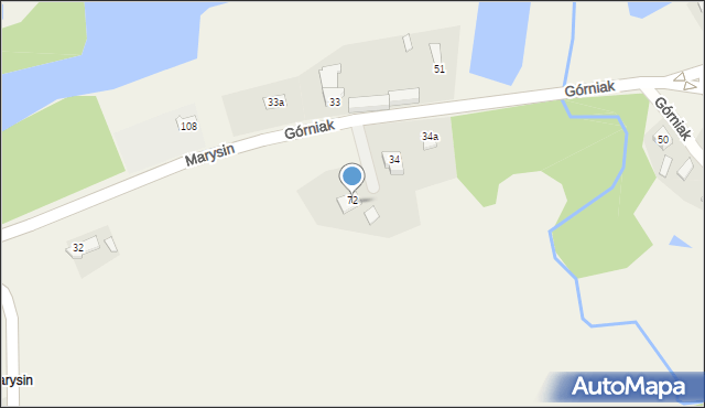 Górniak, Górniak, 72, mapa Górniak