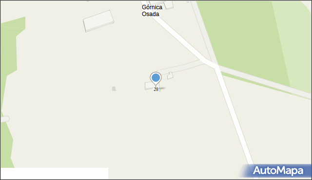 Górnica, Górnica, 28, mapa Górnica