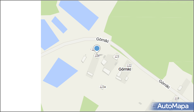 Górniki, Górniki, 124, mapa Górniki