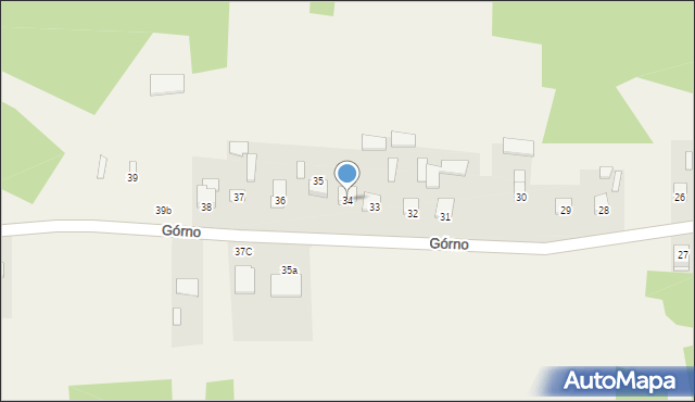 Górno, Górno, 34, mapa Górno