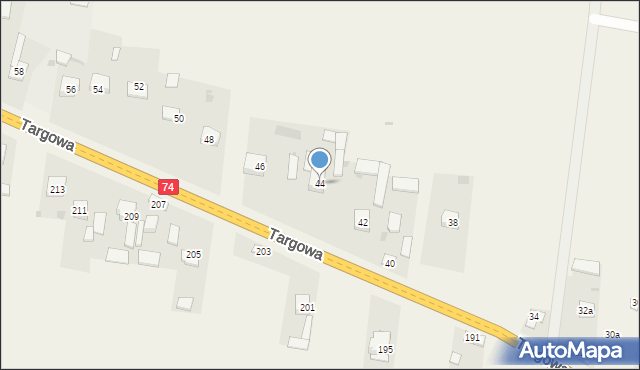 Górno, Górno, 145a, mapa Górno