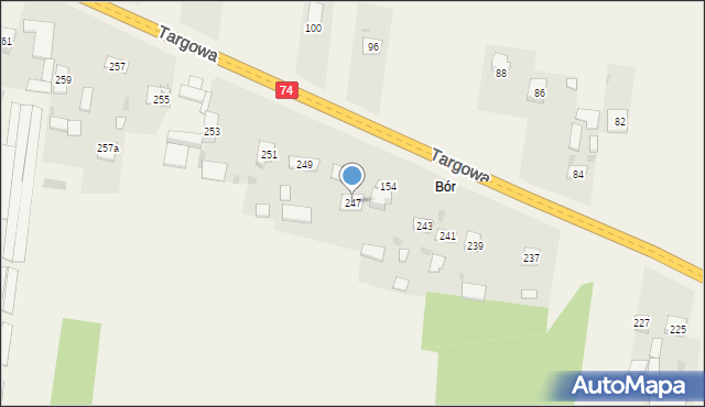 Górno, Górno, 155, mapa Górno