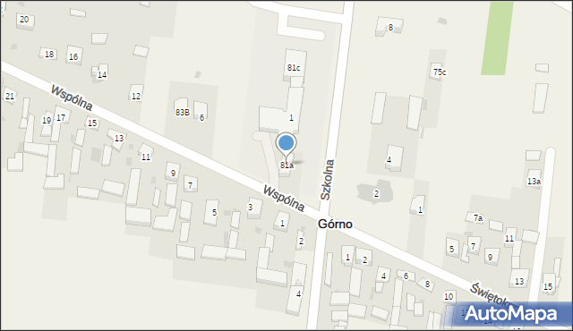 Górno, Górno, 81a, mapa Górno