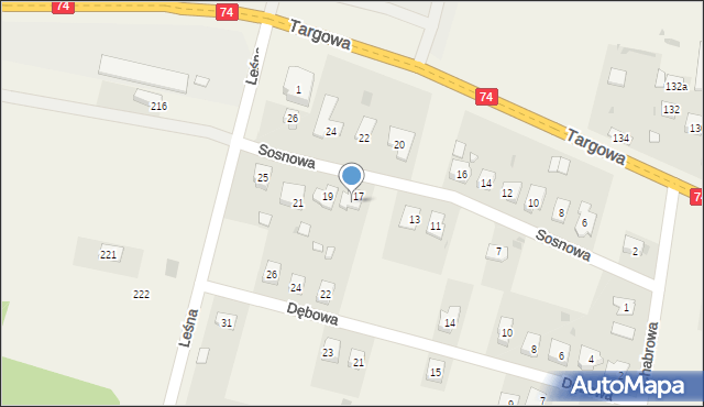 Górno, Górno-Osiedle, 24, mapa Górno