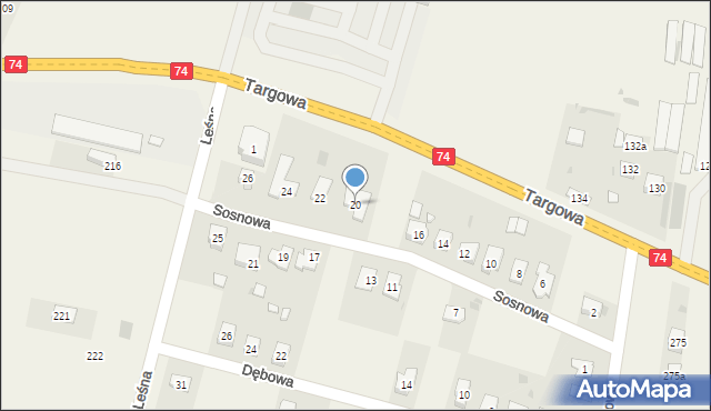 Górno, Górno-Osiedle, 7, mapa Górno