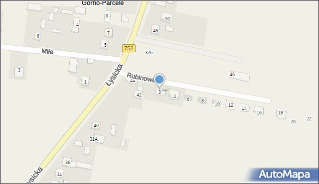 Górno-Parcele, Górno-Parcele, 32c, mapa Górno-Parcele