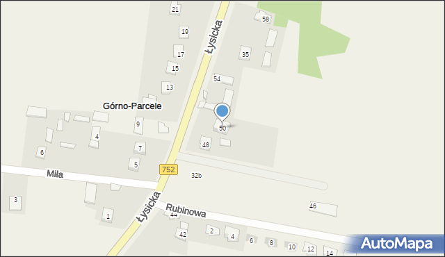 Górno-Parcele, Górno-Parcele, 33b, mapa Górno-Parcele