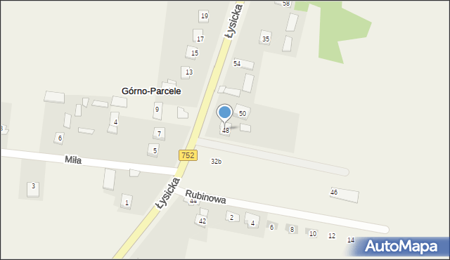 Górno-Parcele, Górno-Parcele, 33c, mapa Górno-Parcele