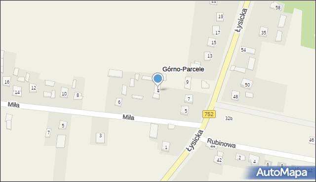 Górno-Parcele, Górno-Parcele, 36a, mapa Górno-Parcele