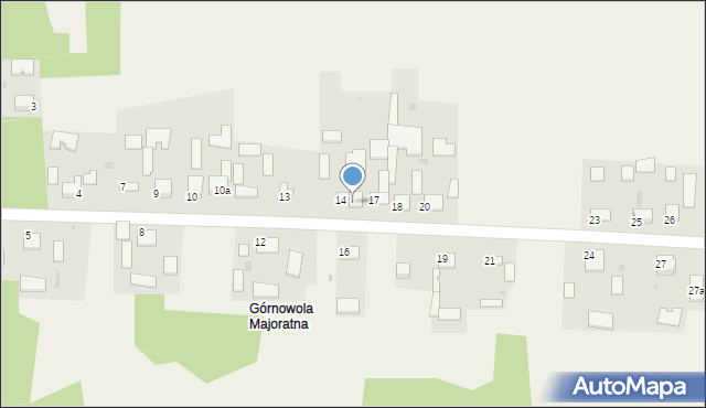 Górnowola, Górnowola, 15, mapa Górnowola