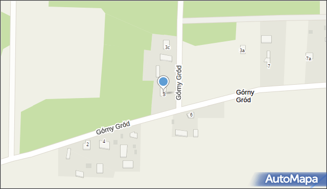 Górny Gród, Górny Gród, 3, mapa Górny Gród