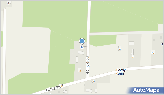 Górny Gród, Górny Gród, 3c, mapa Górny Gród