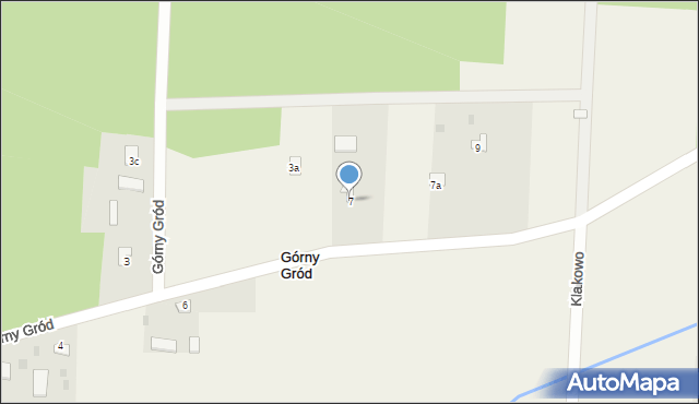 Górny Gród, Górny Gród, 7, mapa Górny Gród