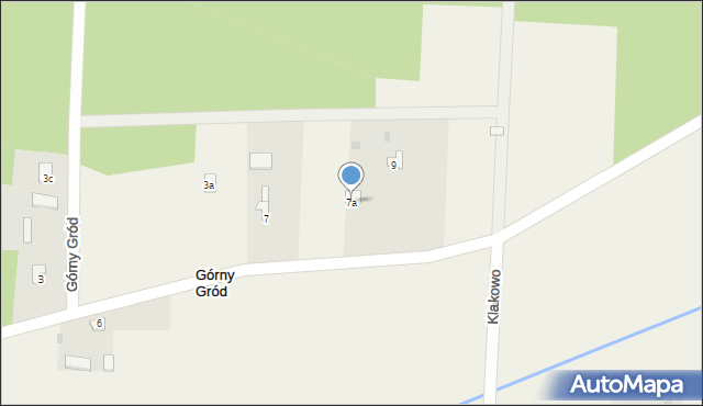 Górny Gród, Górny Gród, 7a, mapa Górny Gród