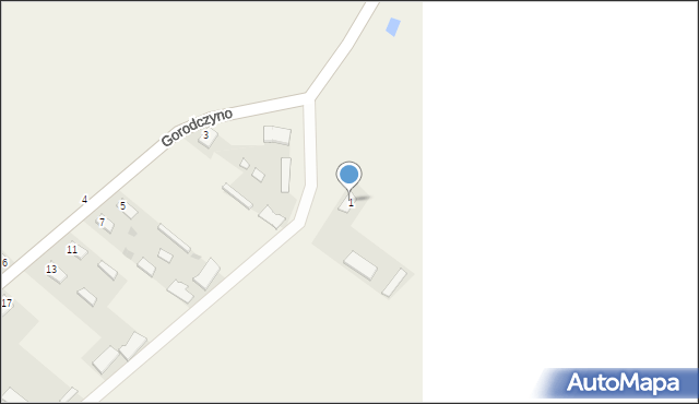 Gorodczyno, Gorodczyno, 1, mapa Gorodczyno