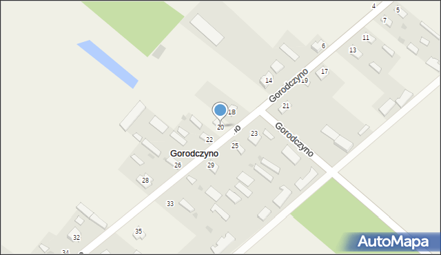 Gorodczyno, Gorodczyno, 20, mapa Gorodczyno