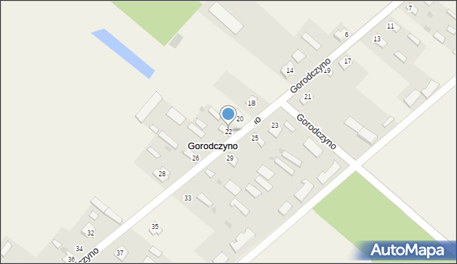 Gorodczyno, Gorodczyno, 22, mapa Gorodczyno