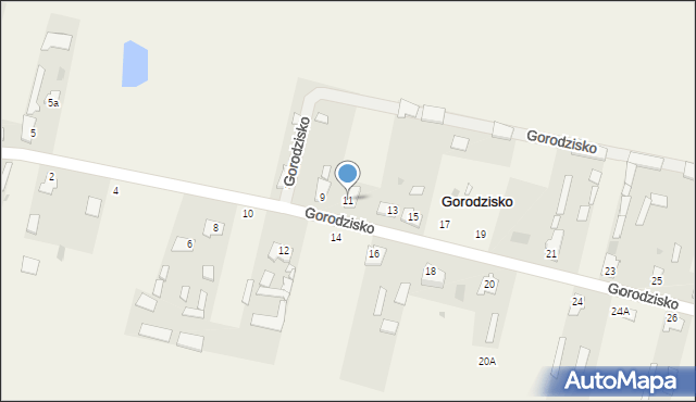 Gorodzisko, Gorodzisko, 11, mapa Gorodzisko