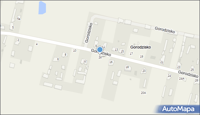 Gorodzisko, Gorodzisko, 14, mapa Gorodzisko